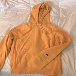 orange champion hoodie